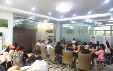 2014年10月學員培訓現場